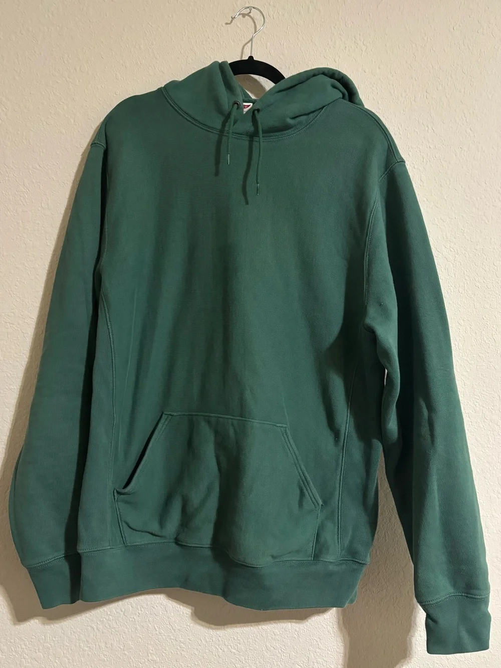 J. Crew Tall Heritage 14 oz. Fleece Hoodie in Green